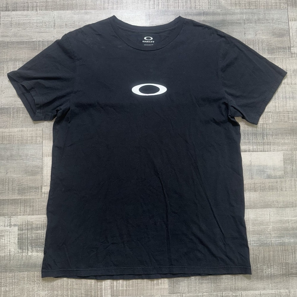Oakley Regular Fit t-shirt active Mens Large 100% Cotton, Black